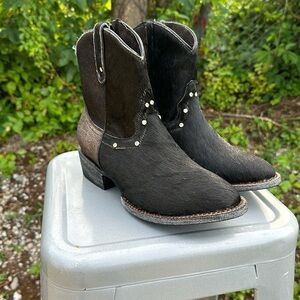 Hair on ankle Cutie Booties by Planet Cowboy